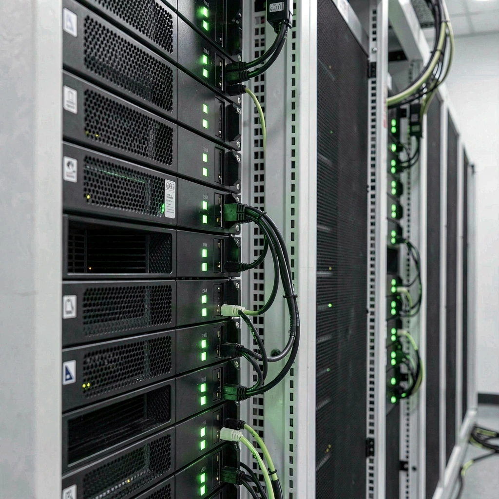 Enterprise data server infrastructure representing our engineering core